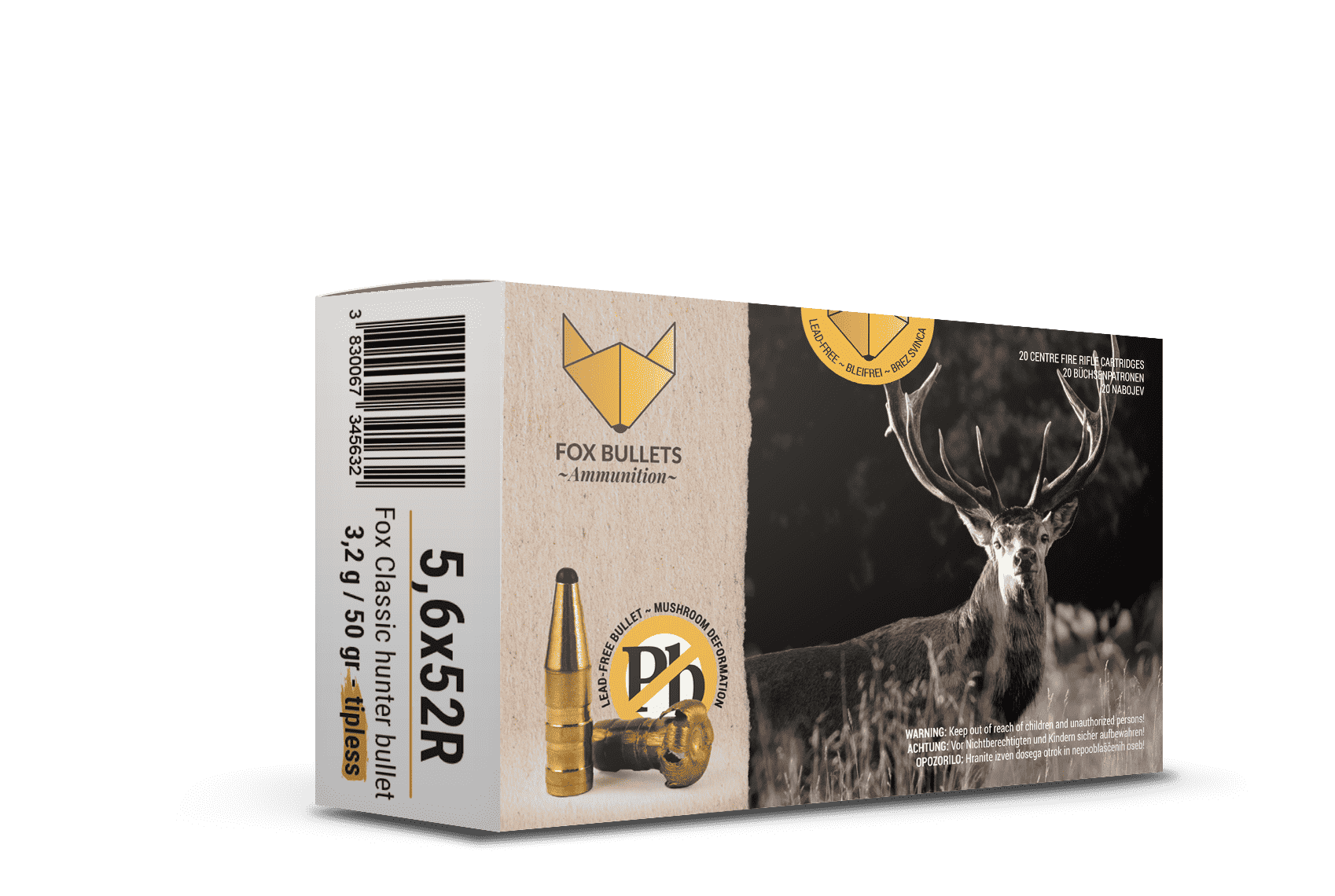 Classic Hunter Munition bleifrei 5,6x52 R Tipless